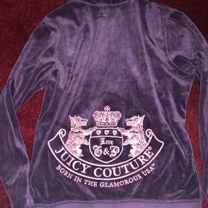 Juicy Couture Velour Zip-Up Hoodie
